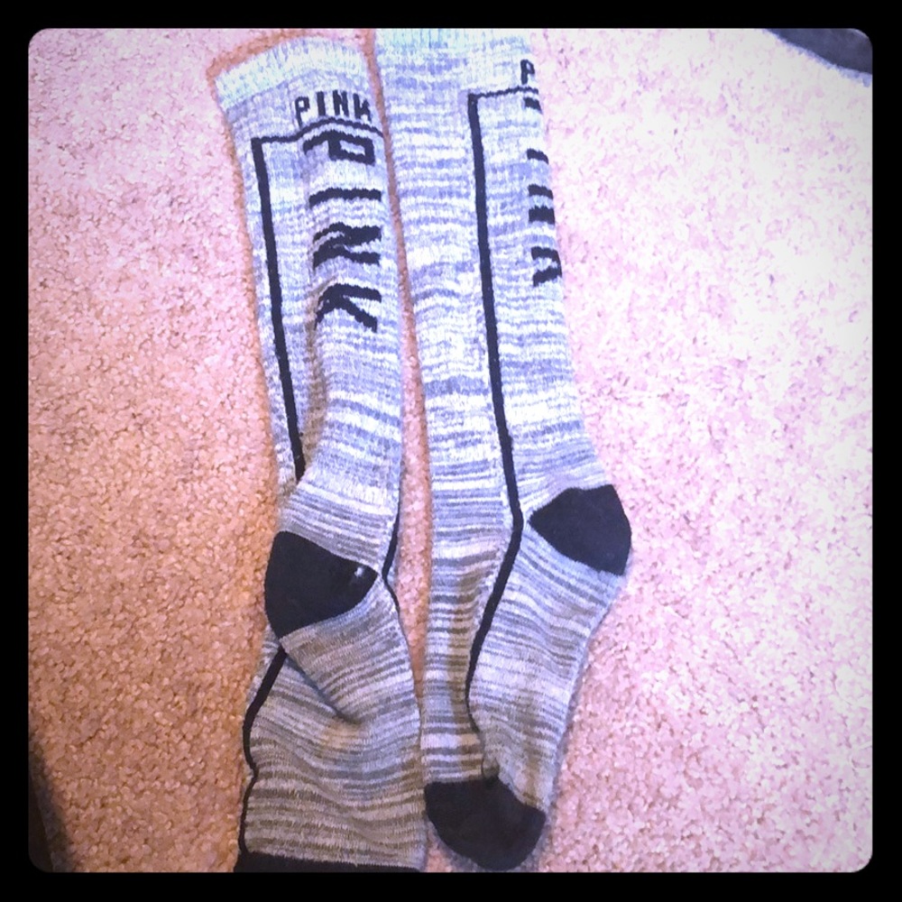 Knee high Victoria secret pink socks